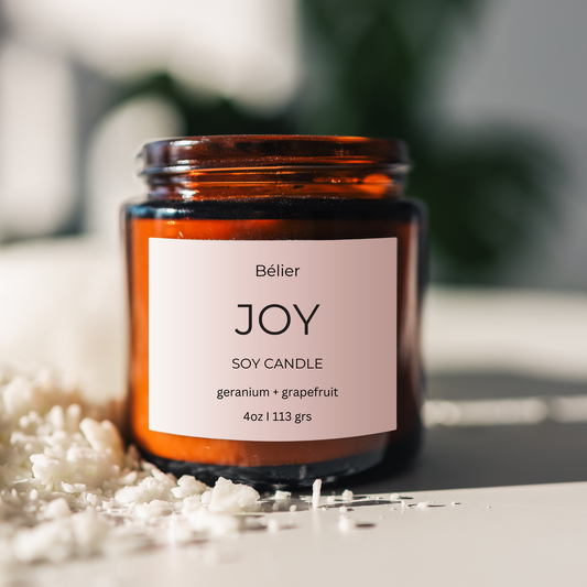 Joy Candle- Soy candle with wood wick