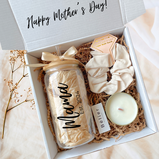 Mothers Day Gift Basket with Personalized Tumbler