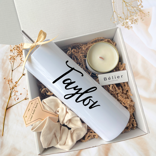 Christmas Gift Box with Personalized Tumbler
