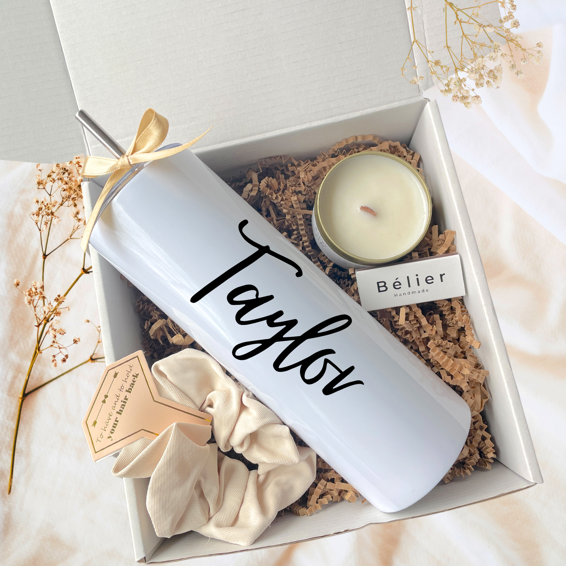 Sip in Style Gift Box with Personalized Tumbler 20oz