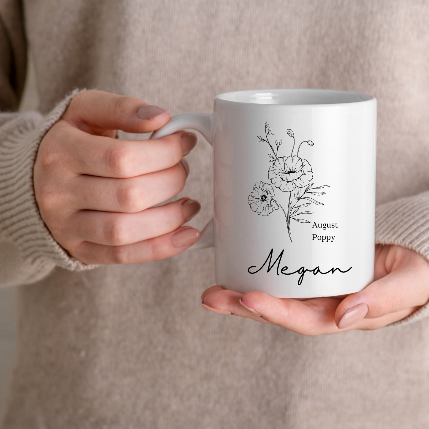 Mothers Day Mug, Flower Coffee Mug 11oz.