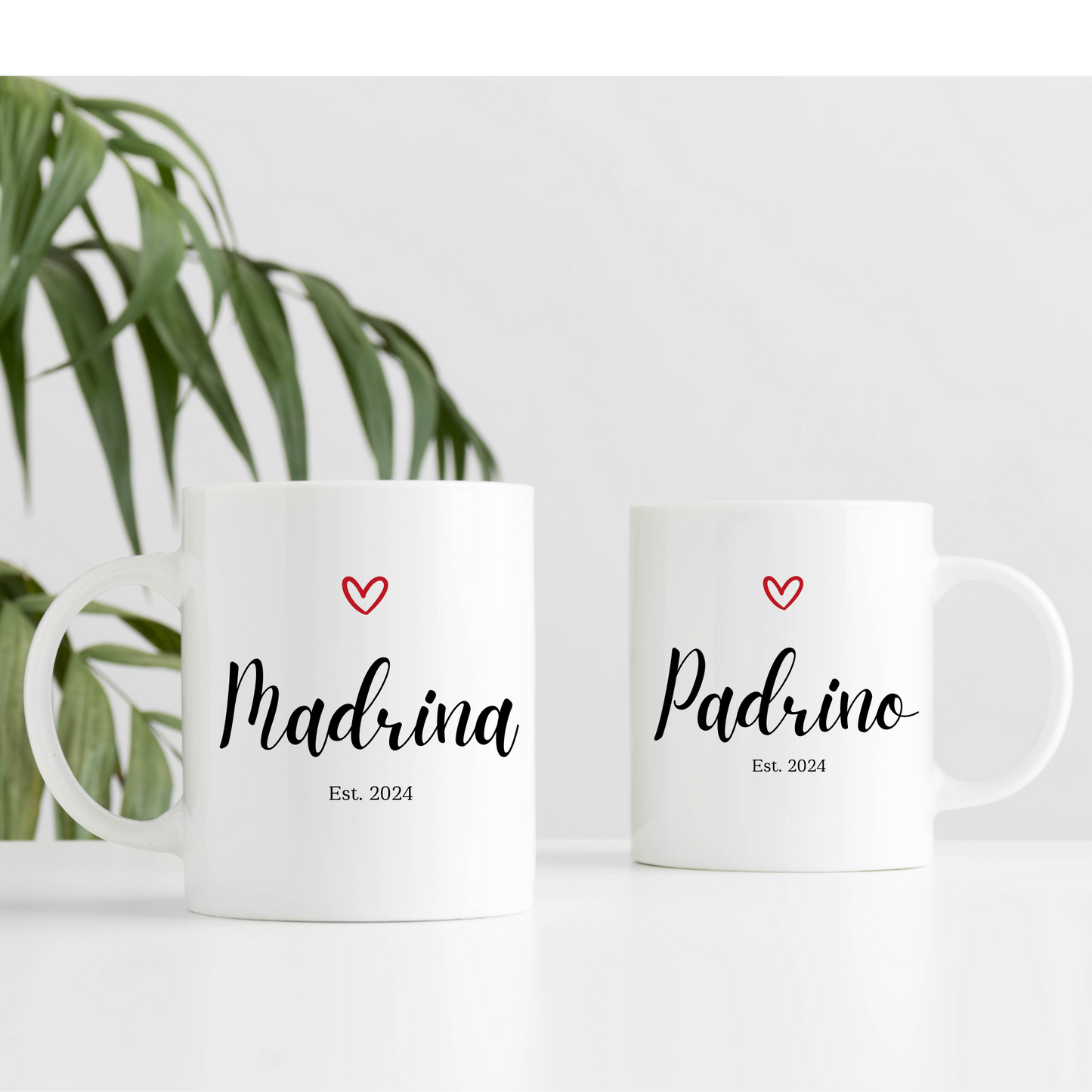Godparent Proposal with Personalized Mugs