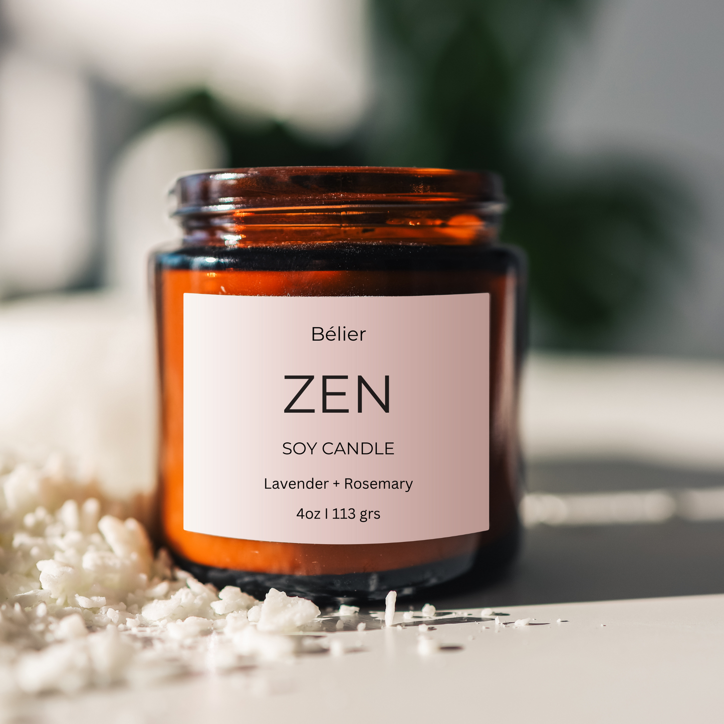 Zen Candle- Soy candle with wood wick
